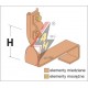 AH Hardt AH-09322 - Держатель для черепицы, L=10 cm, H=10 cm, проволока Ø 5-10 mm, медь/латунь